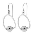 thumbnail image 5 of Trendy Orbital Sphere and Hoop Sterling Silver Dangle Earrings, 5 of 5