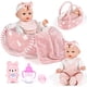 thumbnail image 1 of Baby Doll Playset Dreamon con capazo portabebé de 30 cm, 11 unidades, 1 of 9
