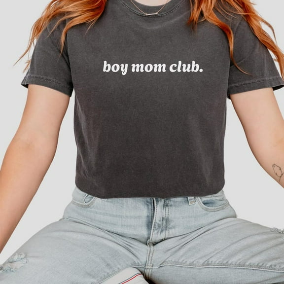 Boy Mom Club T-Shirt, Boy Mama Shirt, Boy Mom Apparel, Mom Life T-Shirt, Cozy Mom Outfit, Mothers Day Gift