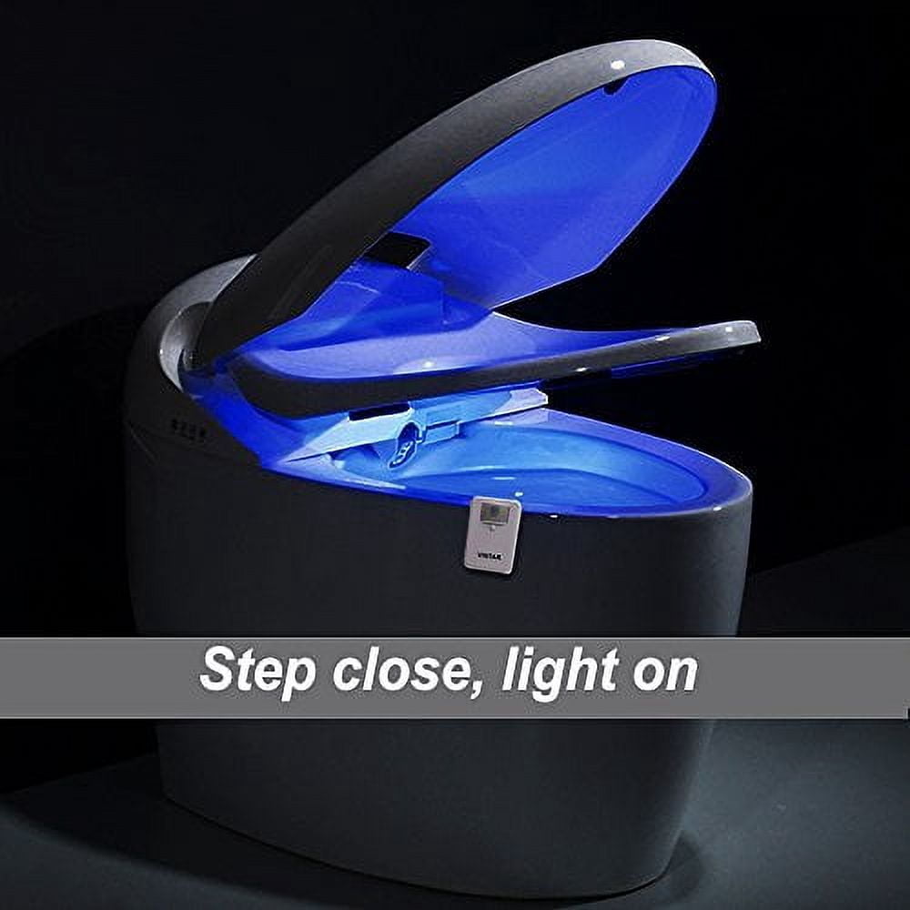 Vintar 16-Color Motion Sensor LED Toilet Night Light, Cool Gadgets,5-Stage Dimmer, Light Detection,Gift Idea