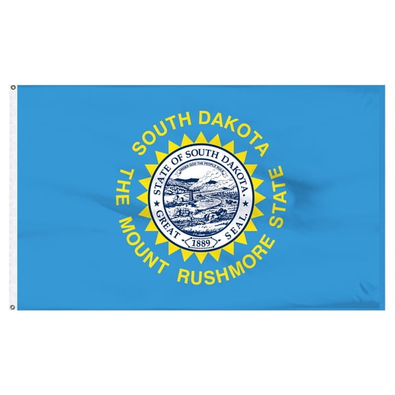 South Dakota 8ft x 12ft Nylon Flag