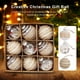 thumbnail image 3 of Matsuzay Decoración navideña de Año Nuevo, adorno de baratija fácil de colocar en el árbol, decoraciones navideñas, colgante navideño Kits de decoración para fiestas cuatro, 3 of 6