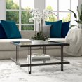 thumbnail image 4 of Evelyn&Zoe Inez 32" Wide Square Coffee Table in Blackened Bronze, 4 of 9
