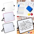thumbnail image 2 of Double Sided Mini Whiteboard A4 Size, Easy to Clean Handheld Magnetic Dry Erase, 2 of 5