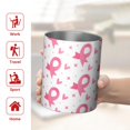thumbnail image 5 of 12oz Coffee Tumblers Pink Breast Cancer Stainless Steel Vacuum Insulated Travel Tumbler Coffee Cups Mug with Lid and Straw with Cleaning Brush for Cold & Hot Drinks, 5 of 5