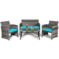 thumbnail image 4 of Patiojoy 8-Piece Outdoor Patio Furniture Set Rattan Wicker Conversation Sofa Set, 4 of 7