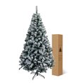thumbnail image 1 of Árbol de Navidad Artificial de 1.5m con Copos de Nieve Artificiales Decoración Impresionante para tu Sala o Oficina Navidad Árbol Artificial, 1 of 7
