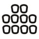 thumbnail image 1 of Universal Gas Can Spout Gaskets, 10pcs Replacement Wear Resistant Gas Can Spout Gaskets Sturdy Durable  For Heat Exchangers ANGGREK Gas Can Spout Replacement Rubber Rings, 1 of 8
