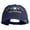 Navy, variant on U.S. Air Force Roundel Veteran Embroidered Washed Solid Pigment Dyed Cotton Twill Brass Buckle Cap - Black OSFM