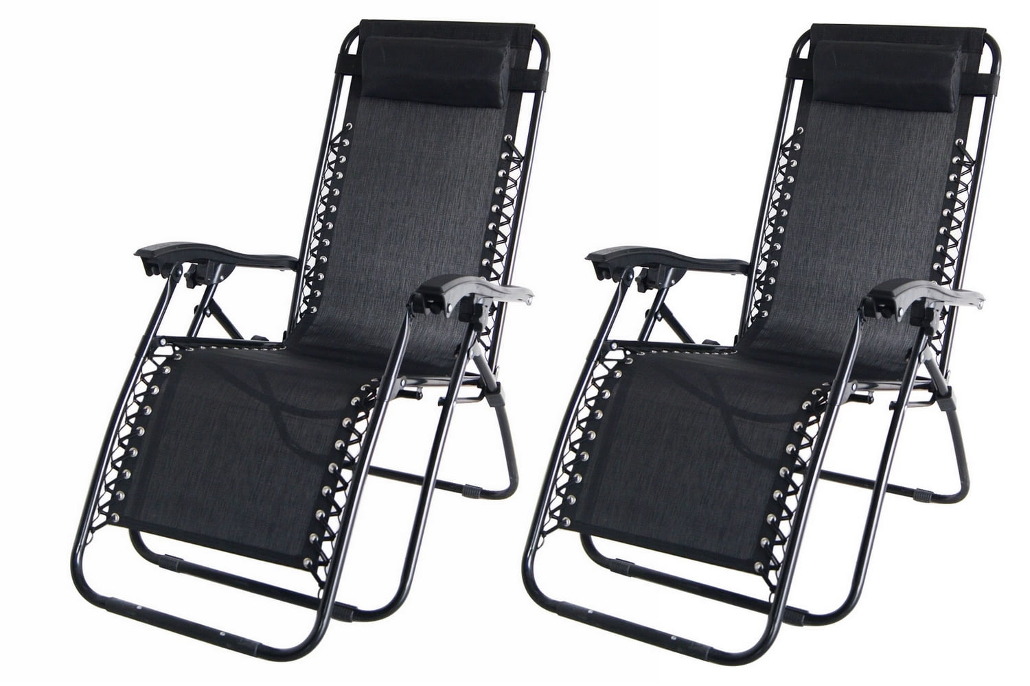 2x Palm Springs Zero Gravity Chairs Lounge Outdoor Yard Patio 2x Palm Springs Zero Gravity Chairs Lounge Outdoor Yard Patio Beach Black Com