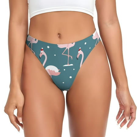 Sigee Flamingo for Women s G-String Panty  Low Rise  Soft Lace Perfect for Everyday Wear or Special Occasions-X-Small