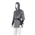 thumbnail image 4 of Camisas con mangas de codo lisas para hombre, pantalones cortos, jersey de cuello redondo, conjuntos de ropa de cosplay suaves y cómodos, blusa de poliéster para hombre, 4 of 8