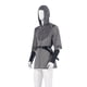 thumbnail image 4 of Camisas con mangas de codo lisas para hombre, pantalones cortos, jersey de cuello redondo, conjuntos de ropa de cosplay suaves y cómodos, blusa de poliéster para hombre, 4 of 8