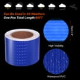 thumbnail image 3 of Uxcell Reflective Tape, 4" x 66 Ft Waterproof High Visibility Warning Safety Tape, Blue, 3 of 6