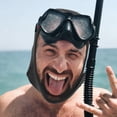 thumbnail image 3 of SWETRACE Adult Swim Cap Diving Material Prevent Water from Entering Eyes 1Pack, 3 of 8
