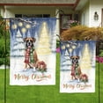 thumbnail image 4 of Merry Christmas Boxer Snowy Winter with Gifts Tree Decorations Garden Flag 12x18in Double Sided Boxers Dog Lover Gifts Idea Outdoor Decor - 12020, 4 of 5