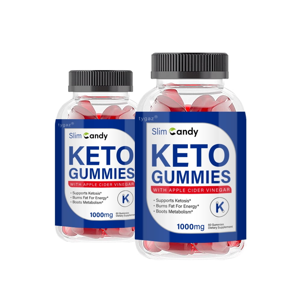 (2 Pack) SlimCandy Keto Slim Candy Keto Gummies with Apple Cider