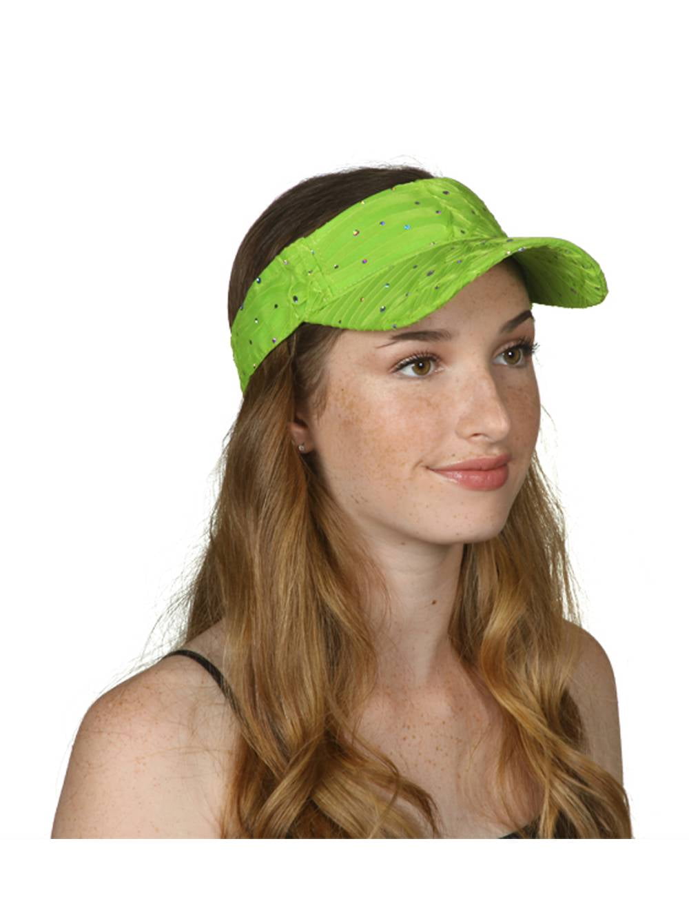 TopHeadwear Glitter Sequin Visor Hat 