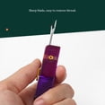 thumbnail image 4 of Advancent Cuchillo plegable para quitar hilos, pelador de hilos, removedor de agujas, costura bordada, púrpura Type3 NO3, 4 of 6