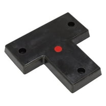 Vestil Manufacturing T-22 Specialty T-shaped Molded Bumper, 3 x 22 x 22 in.