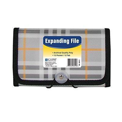 Art Fire Coupon Code c-line 13-pocket expanding file, coupon size, includes tabs, 1 file, plaid design (58412) ()