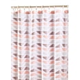 Mainstays Microfiber Shower Curtain, Grey & Pink, Pastel Geo, 70" x 70