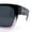 Black Pink - Black, variant on Polarized Oversized High Temple Horn Rim Fit Over Fashion Sunglasses All Black