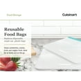 thumbnail image 2 of Cuisinart Reusable BPA-Free Silicone Food Storage Bags, 12pk, Turquoise, Small, Medium, & Large, 2 of 7