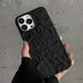thumbnail image 2 of Tin Foil Peated Black Solid Color Soft Case  for iPhone (Black,iPhone 13 Pro Max), 2 of 5