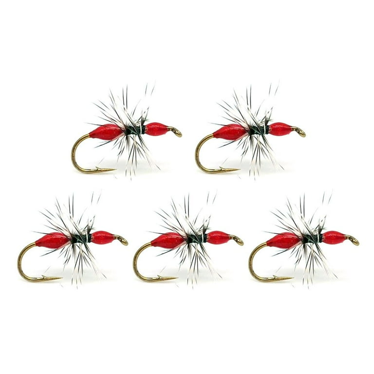 5pcs Fish Tackle Fly Hook Artificial Insect Lure Hair Hook Insects