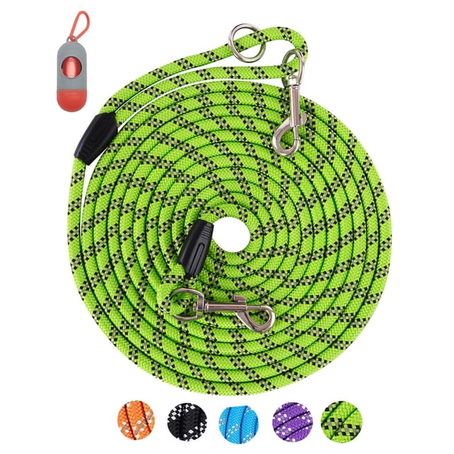 Correa para perro Lanwandeng, hilos reflectantes, cuerda a cuadros