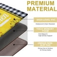 thumbnail image 4 of 3Pcs Kitchen Mats for Floor Lemon Kitchen Rugs Non Slip Washable, Plaid Anti Fatigue Mats for Kitchen Floor, Yellow Standing Floor Mats for Home/Office, 18''''x30''''+18''''x48''''+18''''x60'''', 4 of 6