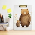 thumbnail image 6 of Bears with Leaves Flowers Acrylic Clipboards 12 x 9 Inch A4 Size with Low Profile Clip Hanging Clipboard for Classroom School Office, 6 of 8
