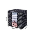 thumbnail image 3 of Foldable Storage Bags with Handles & Window - Large Closet Organizer for Comforters, Clothes, and Bedding, 3 of 7