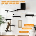 thumbnail image 6 of COZIWOW Wall Mounted Cat Furniture, Cat Wall Shelves and Perches, Floating Cat Shelves for Wall Set of 5, BBlack, 6 of 9