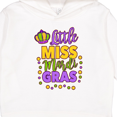 thumbnail image 3 of Inktastic Little Miss Mardi Gras with Crown and Dots Toddler Hoodie, 3 of 4