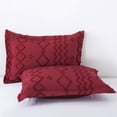 thumbnail image 4 of NC King Comforter Sets With 2 Pillow Shams, 3 Piece Soft Bedding Set, Burgundy, 4 of 6