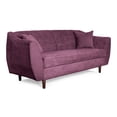 thumbnail image 3 of Sofá 3 Plazas Makora Velvet Morado Modelo Clooney, 3 of 7