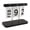 Black, variant on Xirurus Vintage Perpetual Standing Flip Calendar Large Display Desk Decor for Home Office Foldable Reusable White 7.87 inches / 20 cm