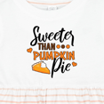 thumbnail image 4 of Inktastic Thanksgiving Sweeter Than Pumpkin Pie Girls Baby Dress, 4 of 5
