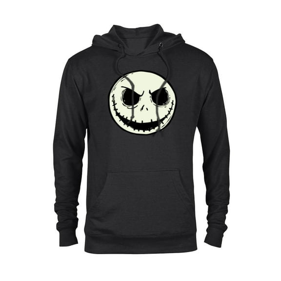 Disney The Nightmare Before Christmas Jack Skull Big Face - Pullover Hoodie for Adults - Customized-Black