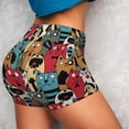 thumbnail image 2 of Sikiie Different Cats 1 Print Workout Shorts Women Scrunch Butt Gym Shorts Seamless High Waist Tummy Control Yoga Biker Athletic Shorts, 2 of 5