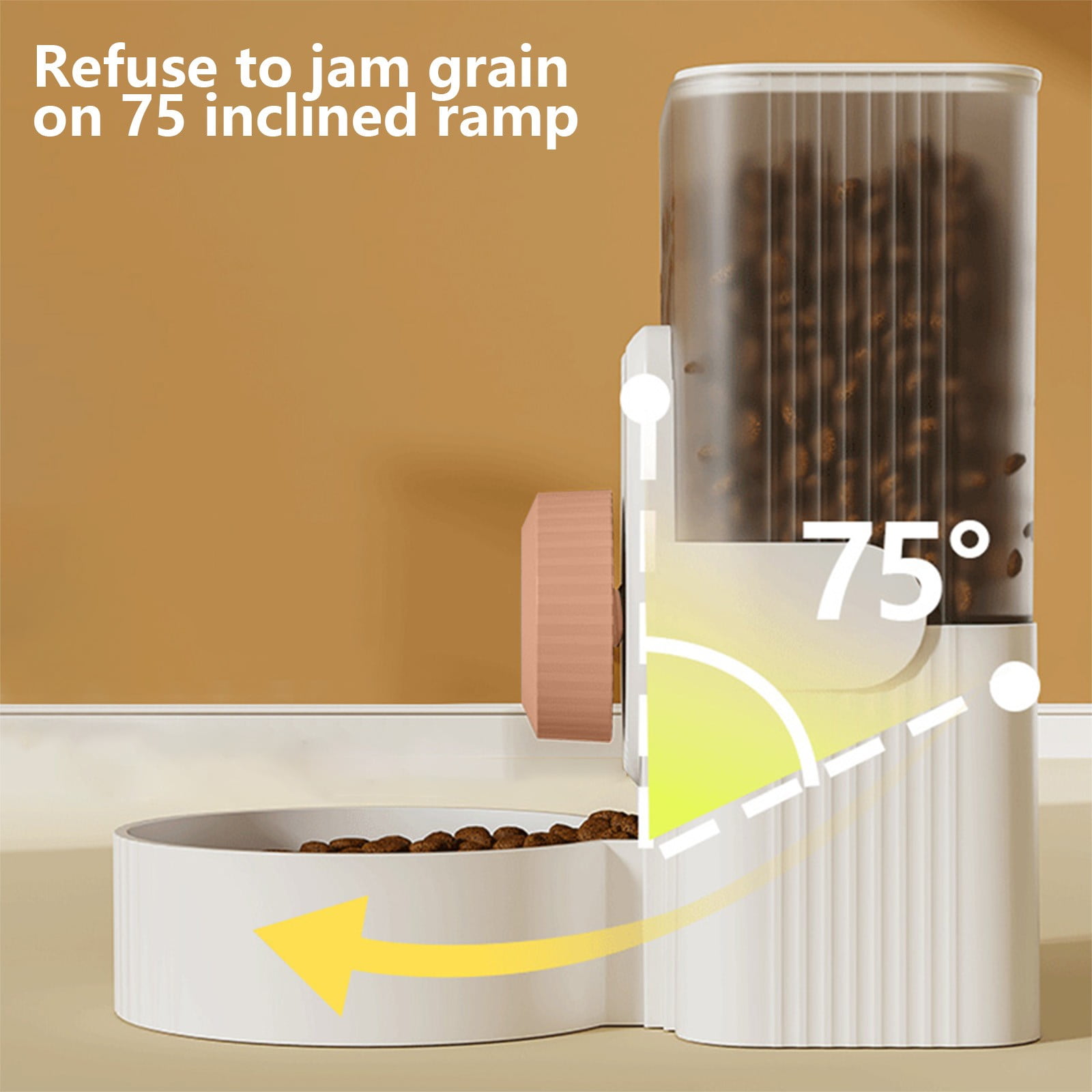 Hanging Pet Feeder for Cage, Automatic Dog Cat Food Dispenser Wall Mounted Feeding Station, Adjustable Height Pet Food Bowl with Large Capacity Easy Clean for Small Pets