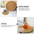 4 Pcs Heat Insulation Placemat Handwoven Teapot Pad Restaurant Table