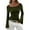 1-Green, variant on Womens Boat Neck T Shirts Solid Color Long Bell Sleeve Fitted Basic Tee Going Out 2025 Fall Trendy Ruched Tight Fitted Y2K Tops