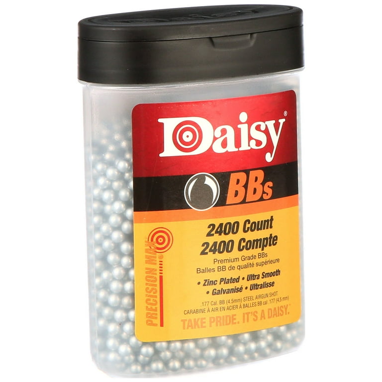 Daisy Precision Max 0.177 Caliber 2,400 Count BB Zinc Plated Daisy Precision Max 0.177 Caliber 2,400 Count BB Zinc Plated