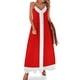 thumbnail image 1 of Nuevo vestido de rayas blancas sobre rojo sin mangas, vestido de playa elegante, vestido de noche elegante, vestido de verano, vestidos de gala diarios, 1 of 7