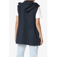 thumbnail image 2 of TheMogan Women's PLUS Drawstring Loose Fit Utility Vest Sleeveless Military Jacket, 2 of 7