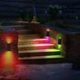 thumbnail image 2 of LINLIN Solar Fence Lights LED Solar Wall Lights Waterproof Solar Lights Outdoor Multicolor Decorative Light Up Down Solar Deck Light Landscape Path Lights for Backyard Garden Garage Pathway, 2 of 9