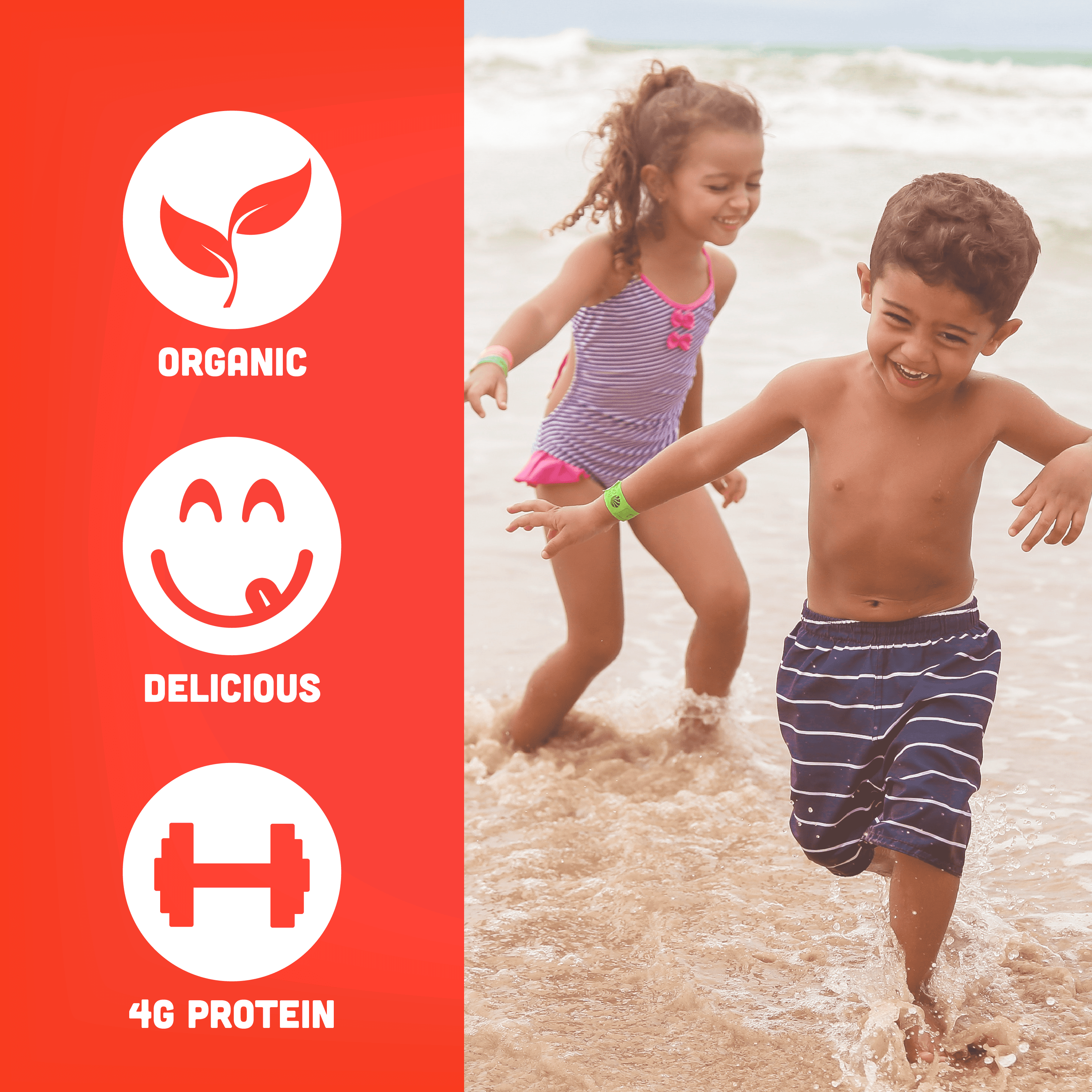 Skout Organic, Kids Real Food Bar, Peanut Butter & Jelly, 6 Energy Bars, 0.85 Oz each